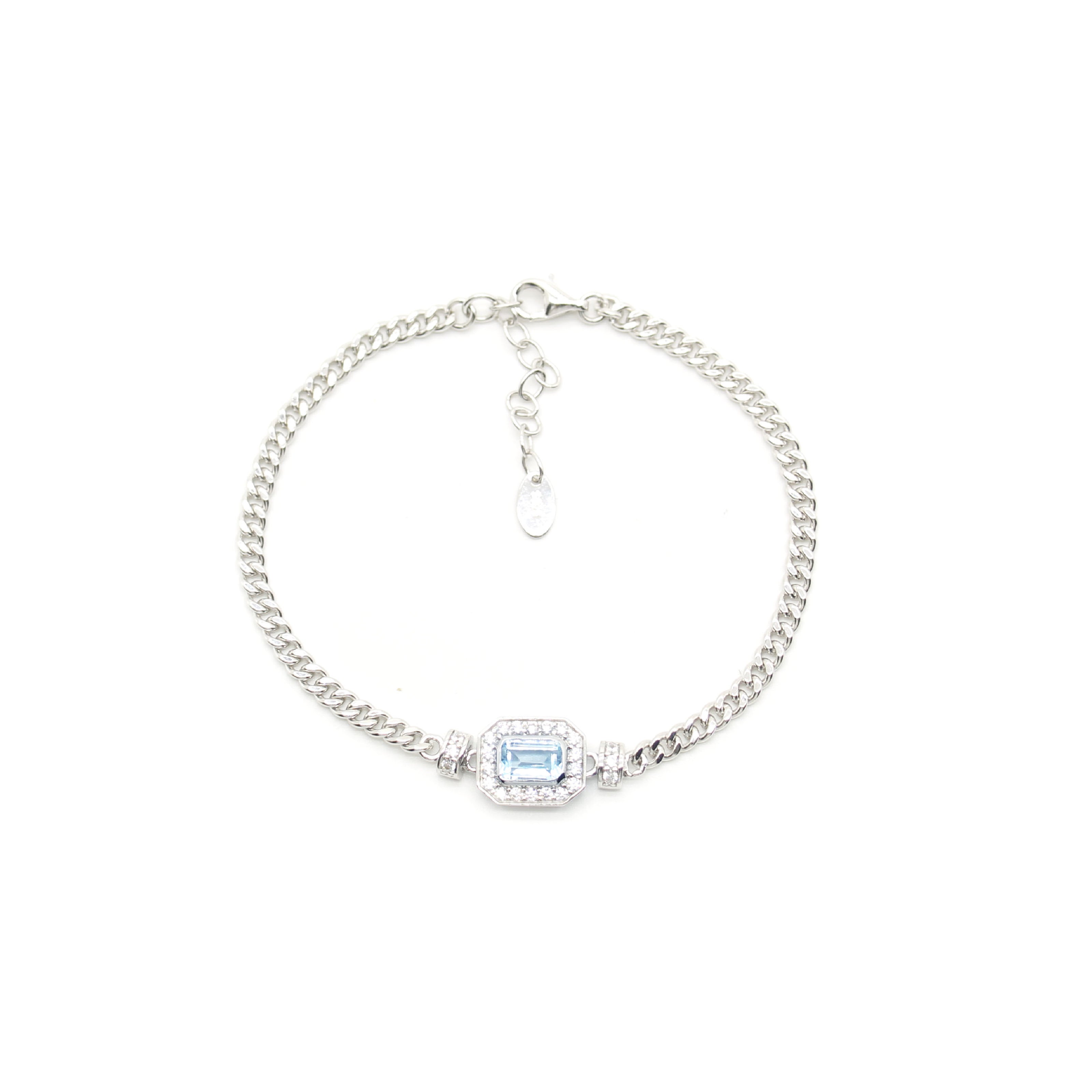 Aqua Blue Topaz Bracelets