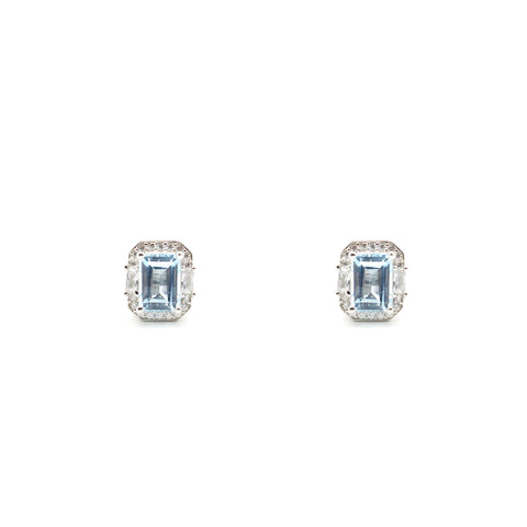 Aqua Blue Topaz Earrings
