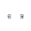 Aqua Blue Topaz Earrings