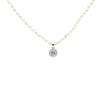 Azure Pearl Necklace with Blue Topaz