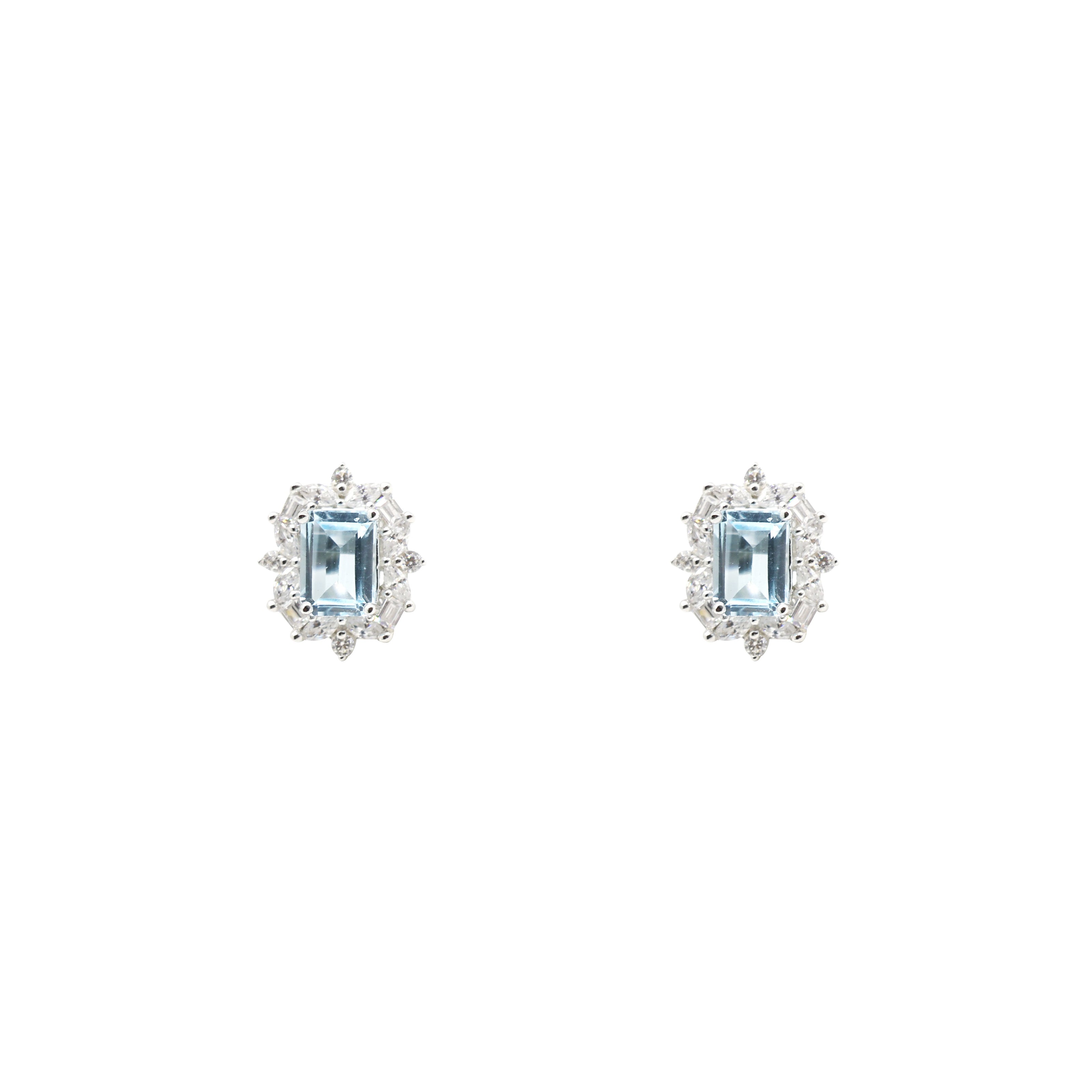 Azure Blue Topaz Earrings