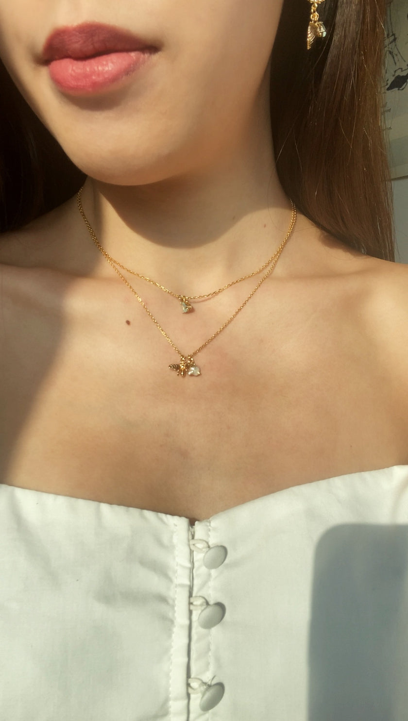 Bee Pearl Necklace