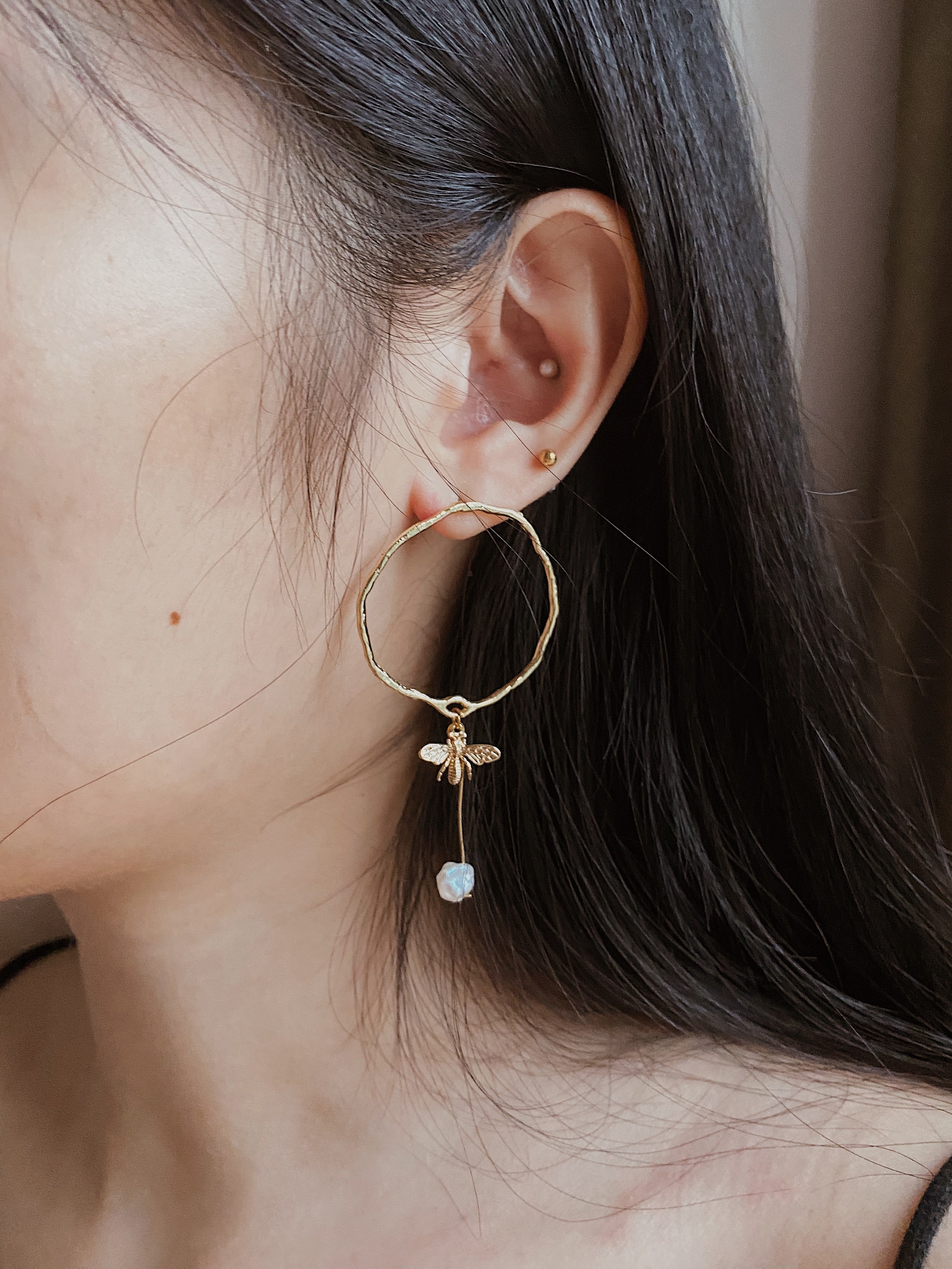 Honey Bee Earrings