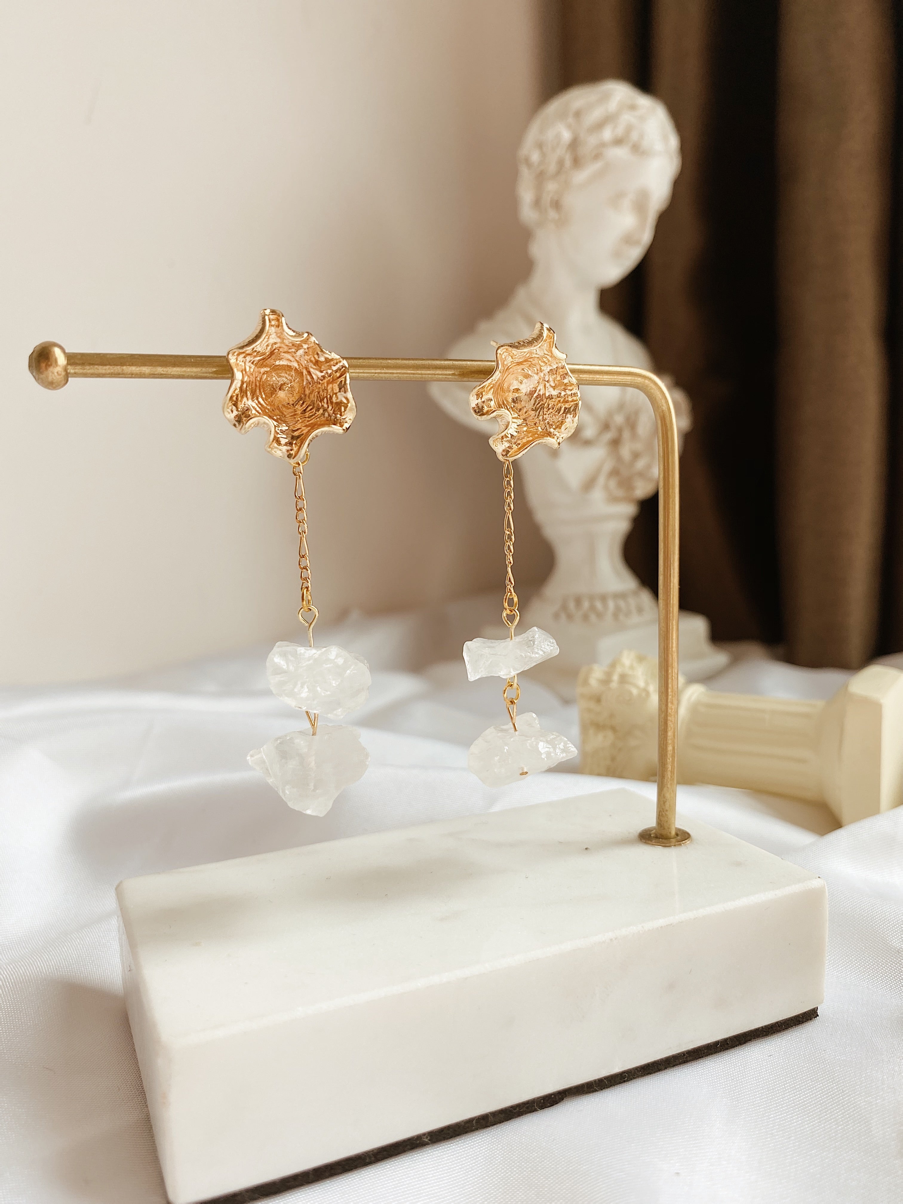 Floral Ice Cubes Earrings