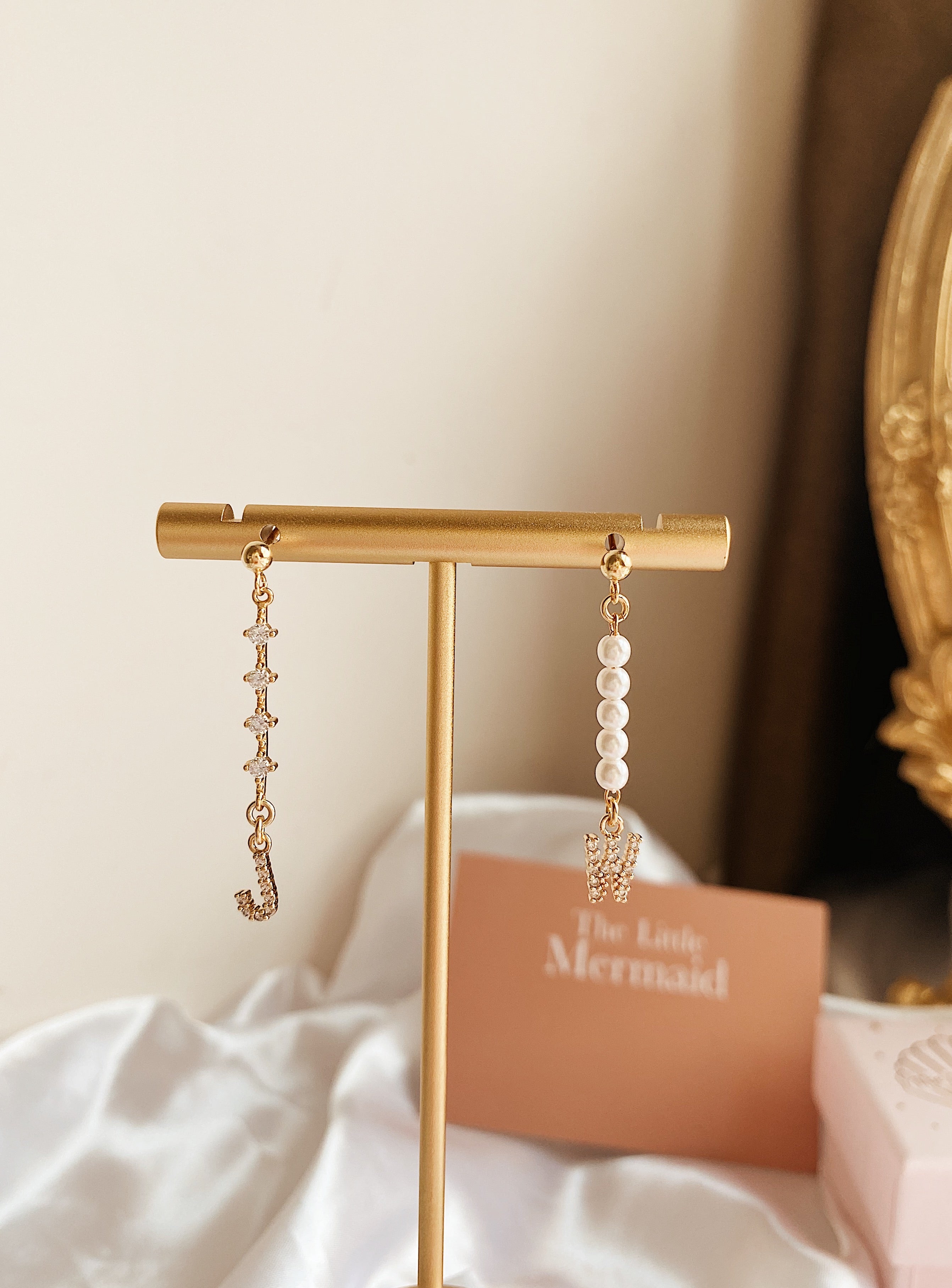 Sparkle Initial Earring