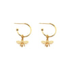 Honey Bee Small Hoop Earrings
