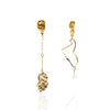 Lava Pearl Drop Earrings