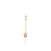 Pearl Initial Earring