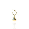 Ocean Aesthetic Shell with Gem Earring