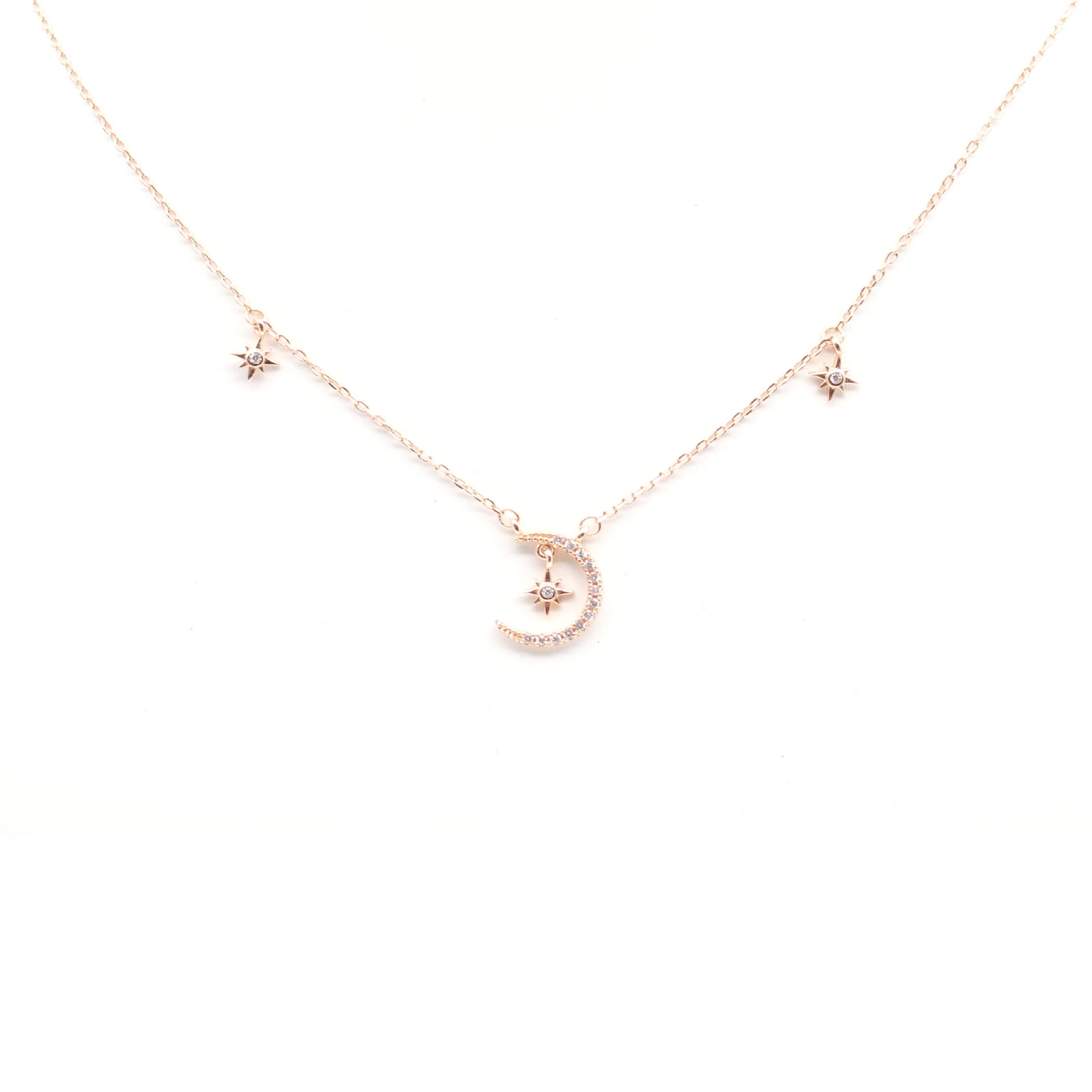 LIMITED EDITION- Crescent Moon Necklace Rose Gold