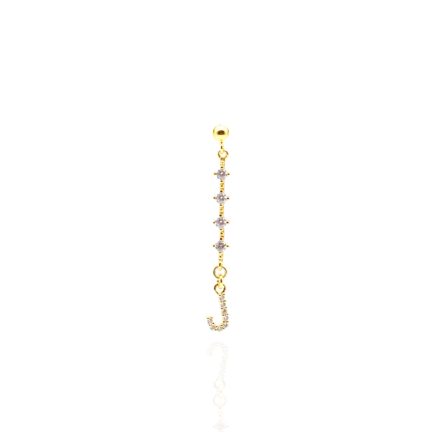 Sparkle Initial Earring
