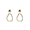 Wavy Circle Drop Earrings