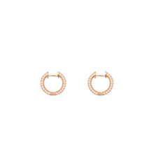 將圖片載入圖庫檢視器 Sparkling Row Eternity Rose Gold Earrings

