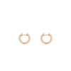 Sparkling Row Eternity Rose Gold Earrings